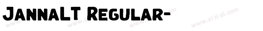 JannaLT Regular字体转换 JannaLT Regular字体转换